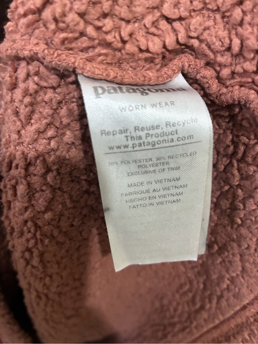 Patagonia Womens Los Gatos 1/4 Zip Fleece Pullover in Dusky Brown - Picture 8 of 8